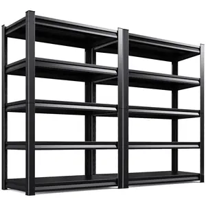 Heavy-Duty 5-Tier Industrial Shelving - Adjustable Metal Garage Shelving, Practical Shelving Units for Workshop, Home, and Commercial Use huge mexican storage racks shelves