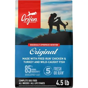 ORIJEN Grain Free High Protein Dry Dog Food Original Recipe 4.5lb Bag