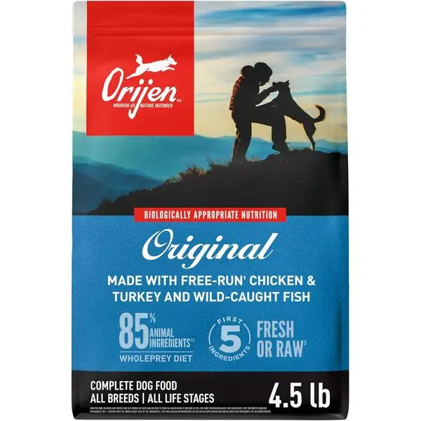ORIJEN Grain Free High Protein Dry Dog Food Original Recipe 4.5lb Bag