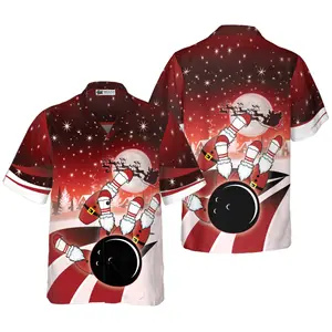 Hawaiian Shirts, Christmas Bowling Shirt Short Sleeve, Christmas Shirt Idea Gift For Men and Women, Short Sleeve Casual Button Down Shirts Summer Beach Shirt, Tropical Floral Shirt