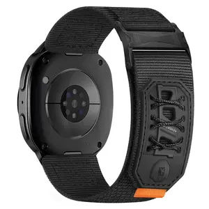 Knitted Nylon Strap for Samsung Galaxy Watch 8 40mm/44mm/46mm, New Metal Buckle Nylon Loop, Easy Wear Adjustable Band, Smart Watch Straps