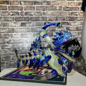 Custom angler fish Sculpture made by Mako glass