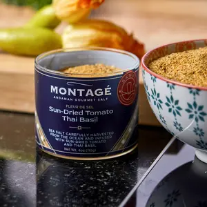 Sun-Dried Tomato & Thai Basil Sea Salt | Infused Finishing Salt | Montagé Samui