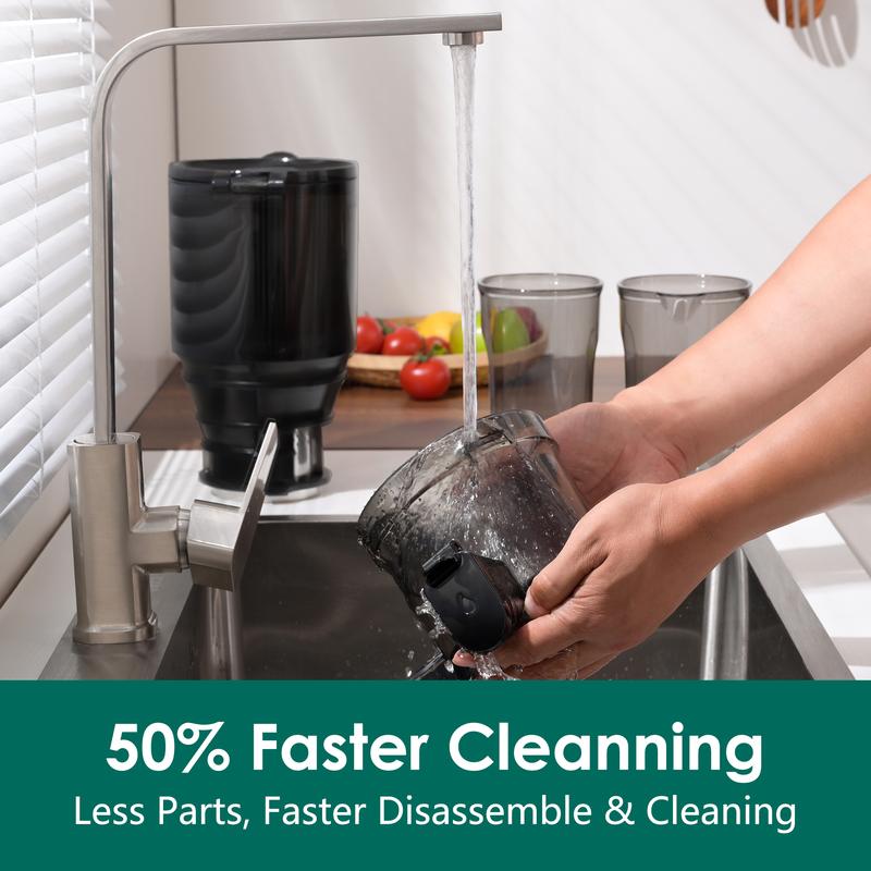 Cold Press Juicer Machines, High Performance Slow Masticating Juicer with 5.3" Extra Large Feed Chute Fit Whole Fruits & Vegetables, BPA Free 250W Blender Grinders,juicers machines