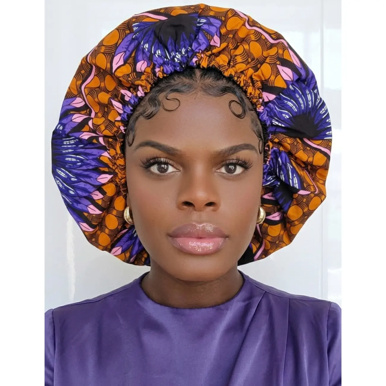 Duma Mbili Large Silk Lined Bonnet