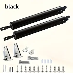 2-Pack Automatic Door Closer with Position Limiter Buffer & Soft Close Mechanism, Easy Install Furniture Hardware for Smooth Operation