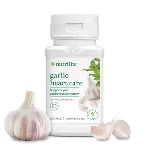 Nutrilite Garlic Heart Care - 120 Tablets for Heart Health with Allicin, Enteric Coating, NSF Certified, Halal, Kosher, No OMG - Healthcare