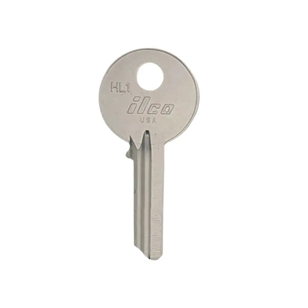 ILCO HL1-NP Key Blank, 5 Pin or Disc Pin Tumbler Cylinder Key for Hardware Padlocks & Hasps, Pin Tumbler Cylinder Keys