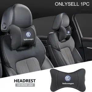 Car Seat Memory Foam Headrest Lumbar Support Auto Seat Neck Pillow Interior Accessories For VW Atlas Jetta Touareg Variant Golf Polo GTI Taos Nivus Passat Tiguan Arteon Taigo Caddy Sharan Beetle CC Amarok Transporter Caravelle Crafter Touran Scirocco
