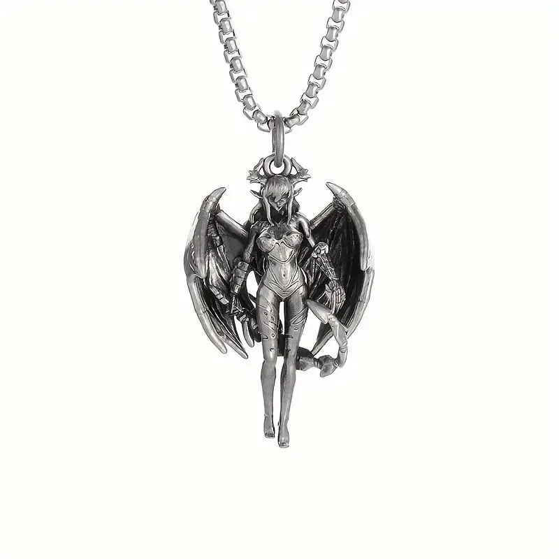 Anime Witch Winged Goddess Necklace