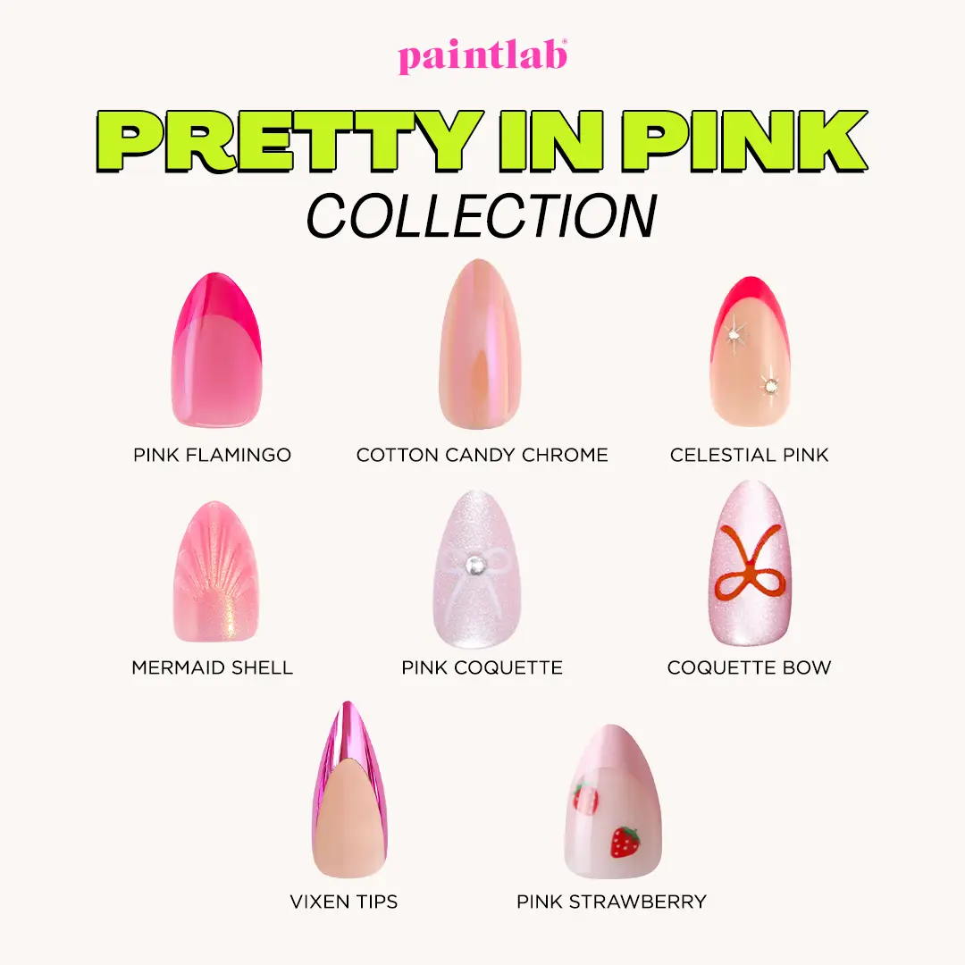 Pretty in Pink Press On Nails Collection