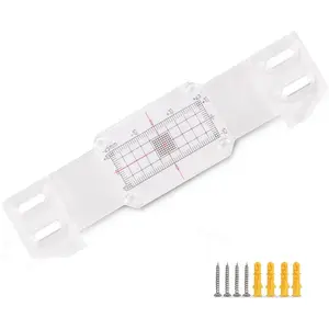 Tell Tale Corner Crack Monitor Crack Gauge Crack Monitoring Gauge Includes Screws Adhesive Fixing Record Sheet for Wall Crack Measurement