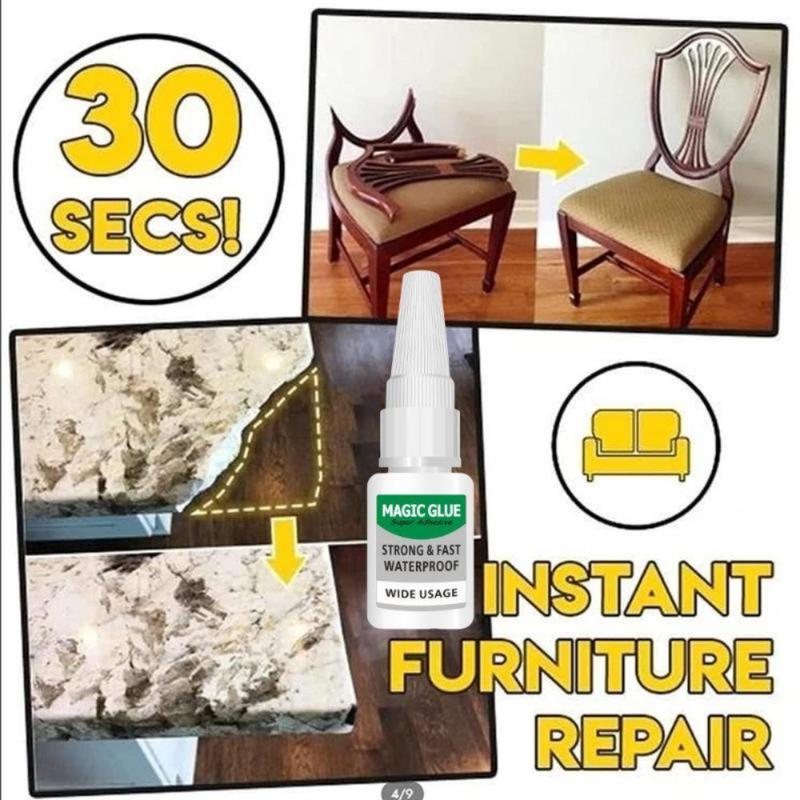 4PCS TrendReady Magic Glue Shoe Glue New Super Glue Clear, Strong Adhesive,Fast Drying Cyanoacrylate Glue for Wood,Rubber,Leather, Plastic, Metal, Rhinestone Jewelry, DIY Crafts