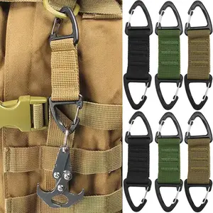 10-Pack Multi-Color MOLLE Key Clips with Secure Carabiner Hooks Belt Keeper Loops & Heavy-Duty Key Rings for Organizing Keys Tools & Accessories