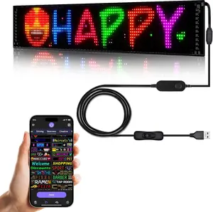 Programmable Devil Eyes for Cars,LED Sign for Car,Bluetooth APP Control,DIY Edit Text, Patterns, Animations