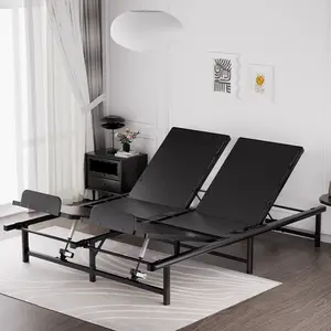 Queen Size Adjustable Bed Frame - 4-Motor Design, Head & Foot Adjustments, Zero Gravity, TV & Head Tilt Presets, 600 lbs Capacity Ergonomic Home