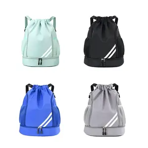 Unicot with rope yoga bag, outdoor fitness bag, multi-function sports bag, large capacity dry/wet separator design, very suitable for outdoor sports and gym, suitable for both men and womenRAIMENTRY