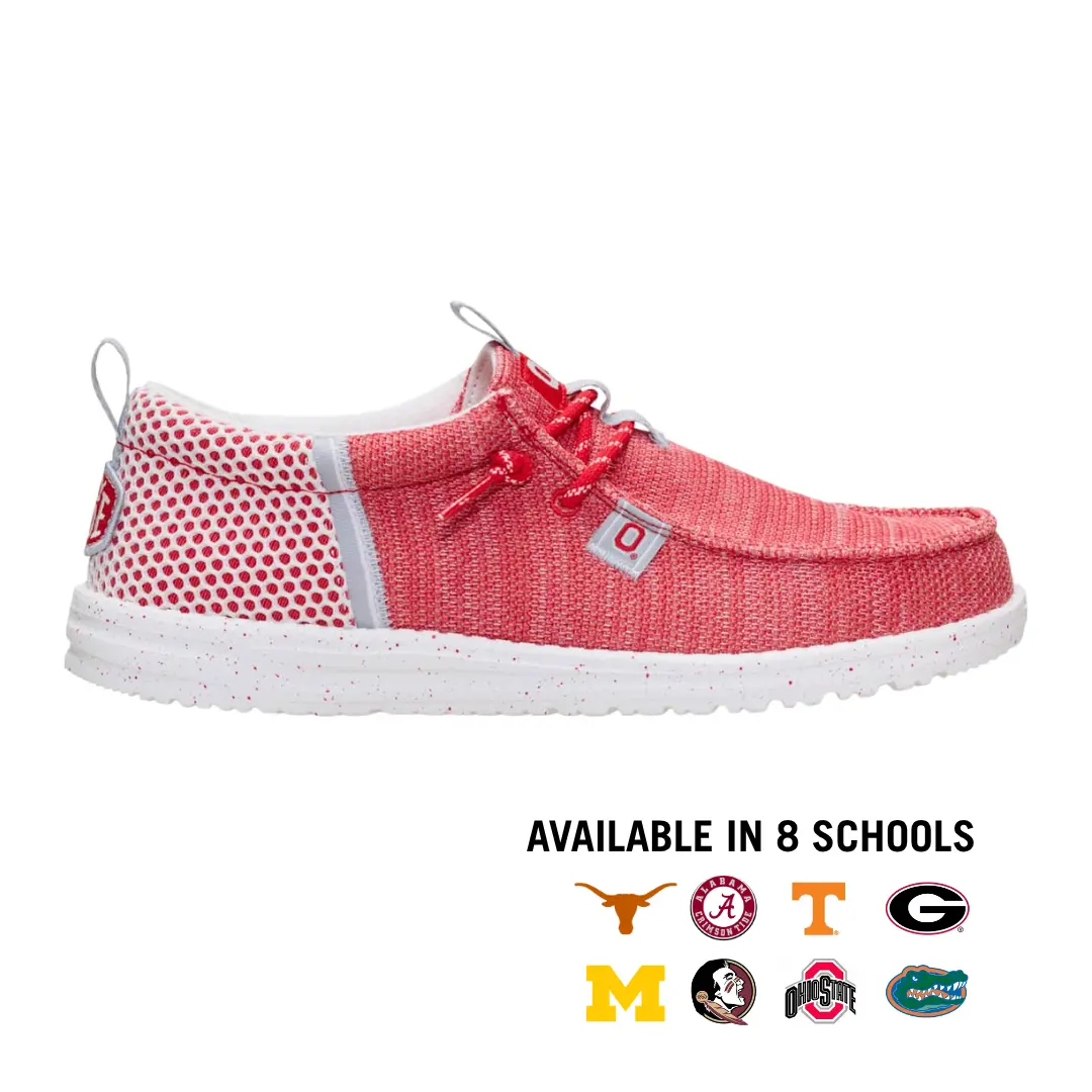 HEYDUDE Collegiate Wally Funk Stretch Sox - Comfortable Slip on NCAA Licensed Shoes HEYDUDE Collegiate Wally Funk Stretch Sox - Comfortable Slip on NCAA Licensed Shoes