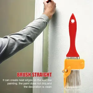 1PC 7.87in Color separation artifacts trim color paint brush wall brush corner brush paint trim interior wall dark corner brush.