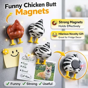 3Pcs Funny Chicken Fridge Magnets | Cute Kitchen Decor | Strong Grip | House Decor