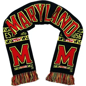Tradition Scarves Maryland Scarf - Maryland Terrapins Classic Black Knitted