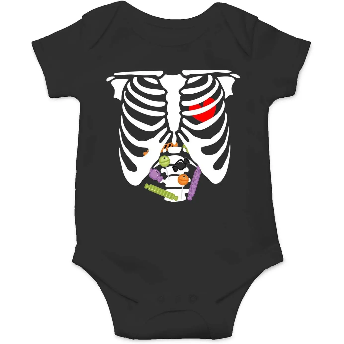 Sweet Candy Skeleton Rib - Funny Baby Essentials Bodysuit - Halloween Baby Clothes Infant Outfit
