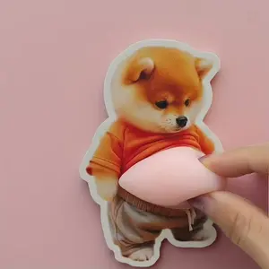 Cute Pet Stickers Set, Large Belly Shiba Inu Decorative Stickers, Scrapbook Material, Animal Stickers, Fun Design, Diy Sticker, High-Quality Vinyl, Funny Stickers, Art Stickers