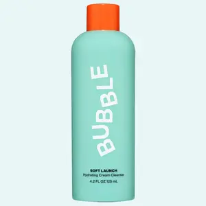 Bubble Skincare Soft Launch Cream Cleanser - Hydrating Facial Cleanser for Dry Skin - Foaming Face Wash Enriched with Avocado Oil to Soothe + Nourish Without Stripping Essential Moisture
