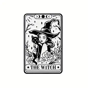 The Witch tarot card enamel pin