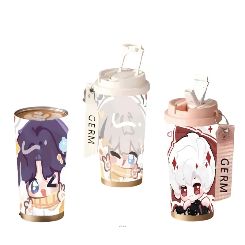 New Love and Deepspace Xavier Zayne Sylus Cartoon Creative Stainless Steel Water Cup Coffee Cup Cute Game Peripheral Thermos Cup