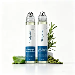 2-Pack Be Bodywise Hair Density Roll-On – Rosemary, Saw Palmetto & Caffeine Scalp Serum for Visibly Thicker, Healthier Looking Hair | Non-Greasy, Fast Absorbing | Unisex, 50ml Total
