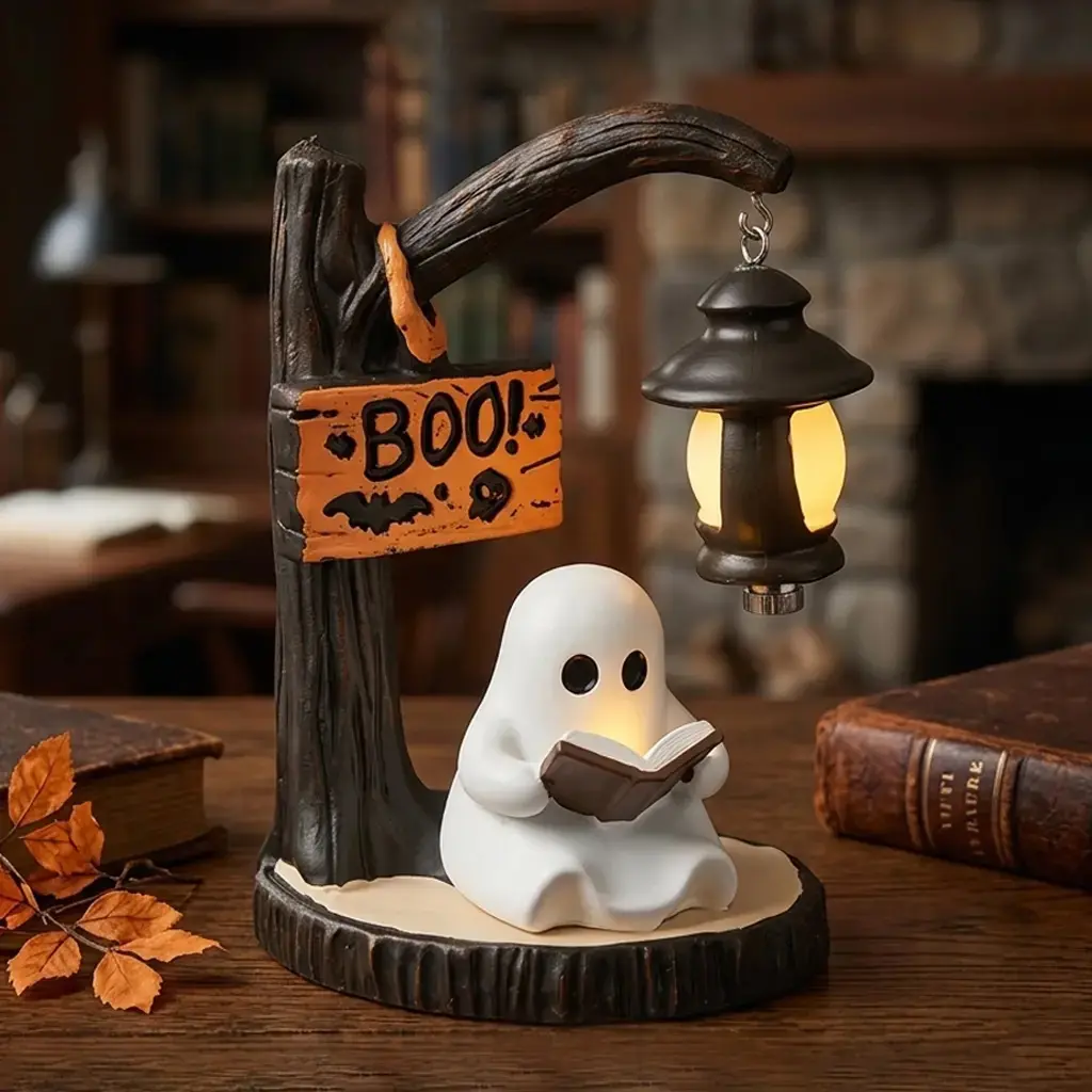 Witch/ghost Desktop Lamp, Ambient Lighting for Indoor Bedroom Living Room Office Home Decor, Bedside Table Light, Spooky Halloween Gift, Elegant Design