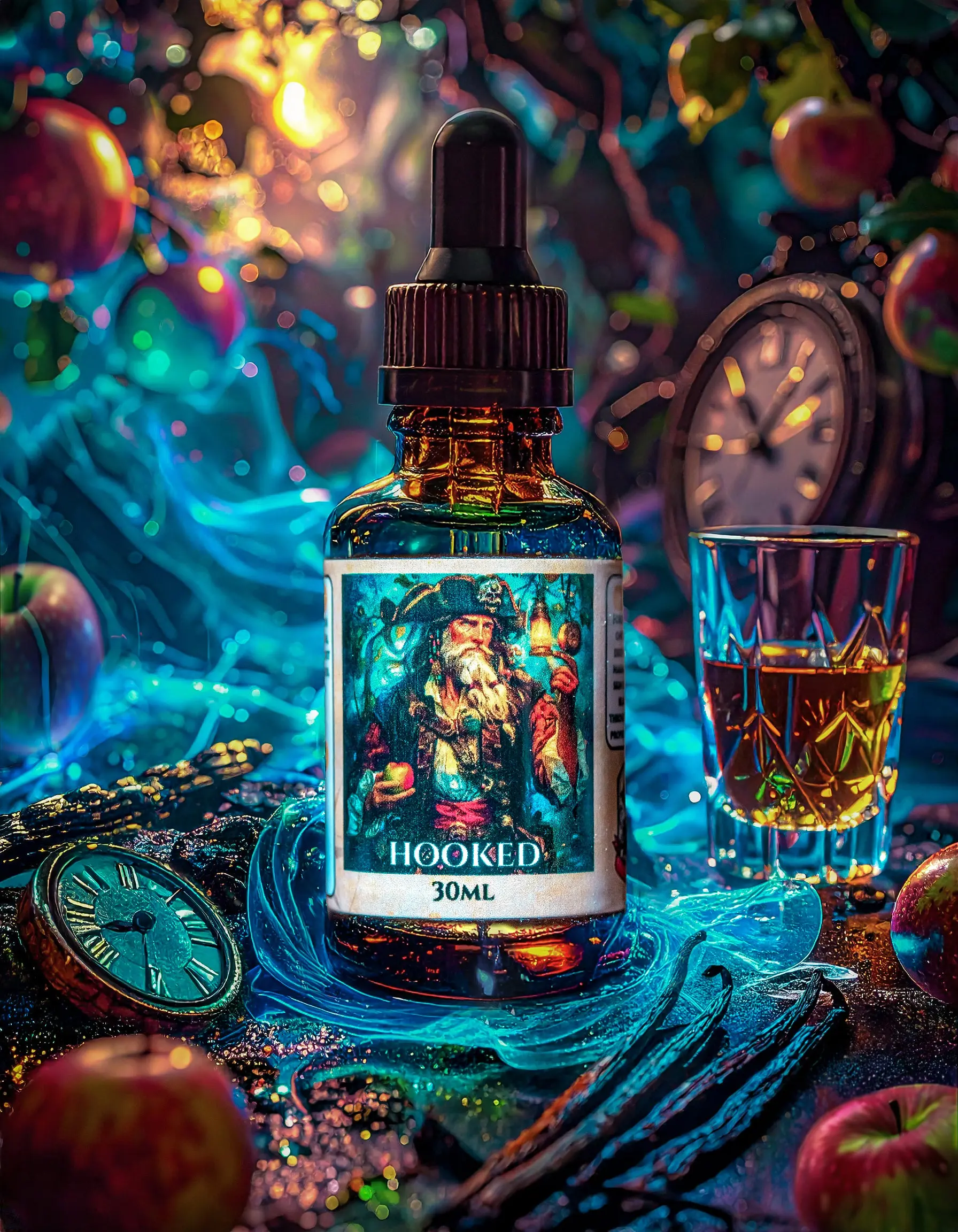 Hooked - Apple Bourbon and Toasted Vanilla Oak Beard Oil, Butter & Cologne