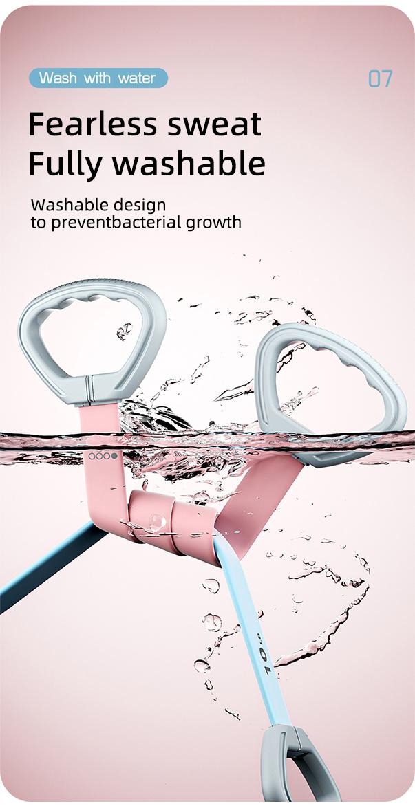 LEXI Resistance Bands Figure 8 Exercise Bands for Women Silicone Material Expander Band for Arms Chest Home Gym Yoga Equipment Quick Workout for Muscle Toning Physical Therapy Stretching Gear - Fitness Accessories