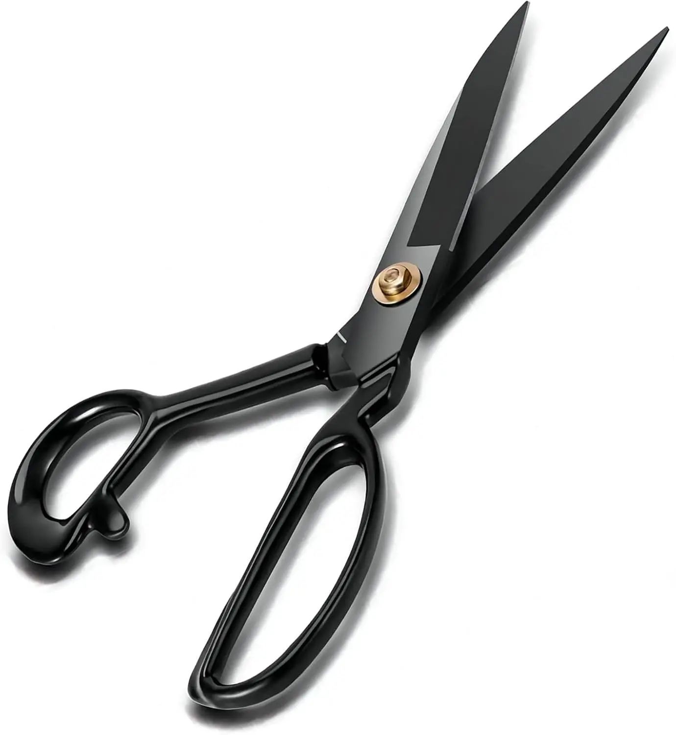 10-Inch Fabric  - High Carbon Steel  Tailor  for  Fabric, Clothes, Leather & Materials (Right-Handed, Black)