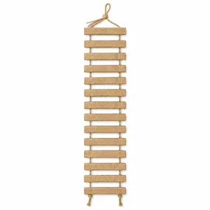 Wall-Mounted Cat Climbing Ladder - Solid Wood Cat Steps for Wall| Space-Saving Pet Furniture Playground Percs for Indoor Cats to Scratch, Climb & Sleep