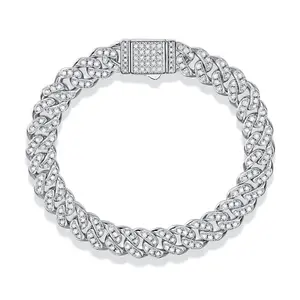 Silver Moissanite Bracelet For Men And Women
