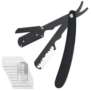Professional Straight Razor for Men| Barber Straight Edge + 10 Blades Included-MM1 Professional Straight Razor for Men| Barber Straight Edge + 10 Blades Included-MM1