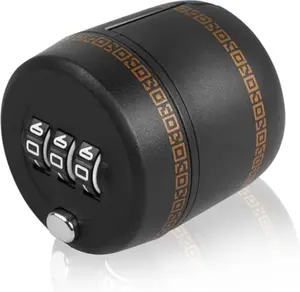 Bottle Lock,3-digital Reusable Combination Lock for Wine Beer Drinks - Black with Password Display, Designed for Easy Use