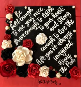 Graduation Cap Topper Be Bold Enough to Use Your Voice, Brave Enough to Listen Grad Cap Topper