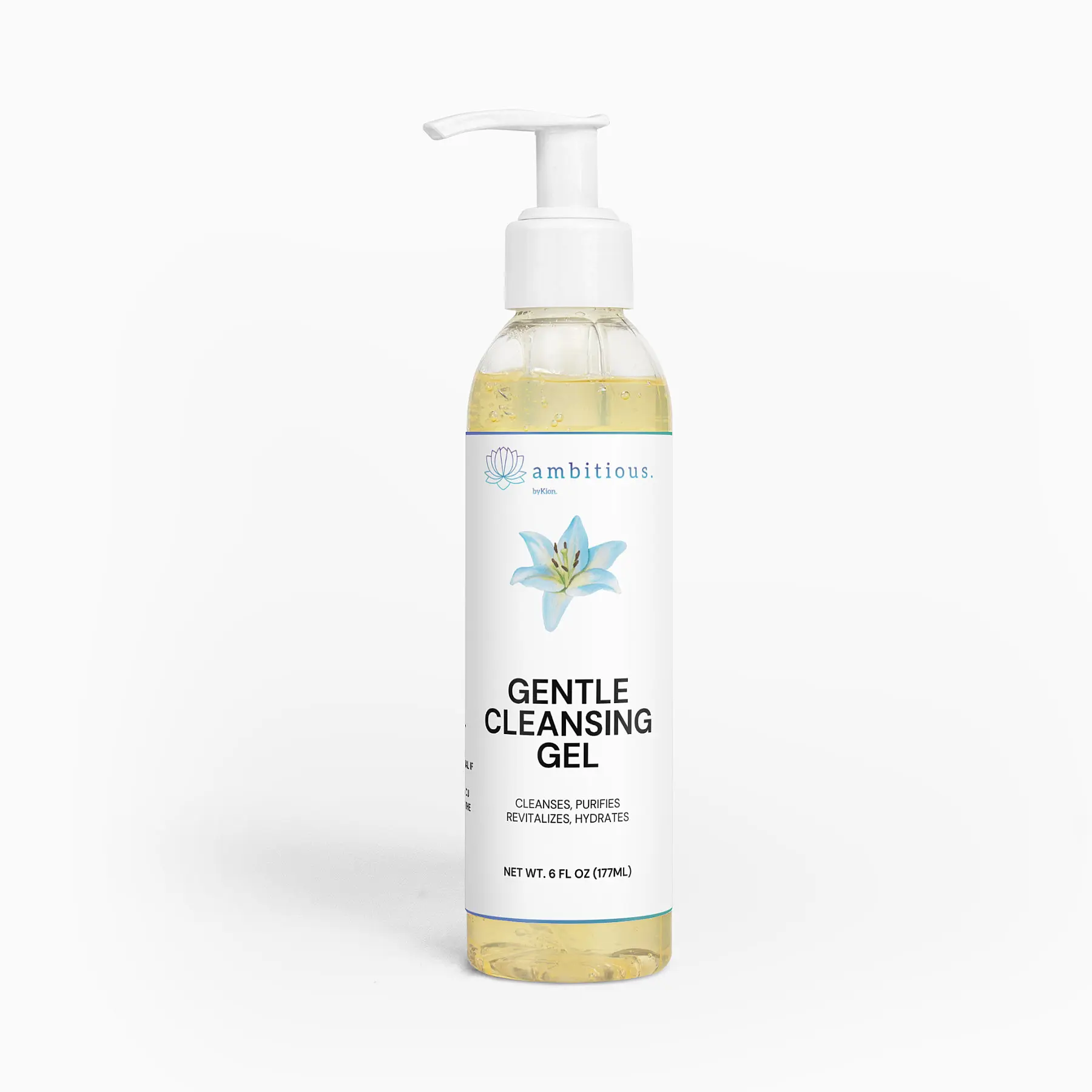 ambitious. byKion Daily Refining Gentle Cleanser - Boosts Hydration, With Pathenol, Sodium PCA, with Fruit Extracts, 6 Fl Oz gel cleanser facial cleanser gentle facial anti-aging hydrating