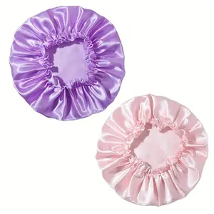 YMSGIRL Satin Bonnet Silk Bonnet Hair Bonnet For Sleeping, Reusable Adjusting Hair Care Wrap Cap Sleep Caps For Women, 1 Per Pack