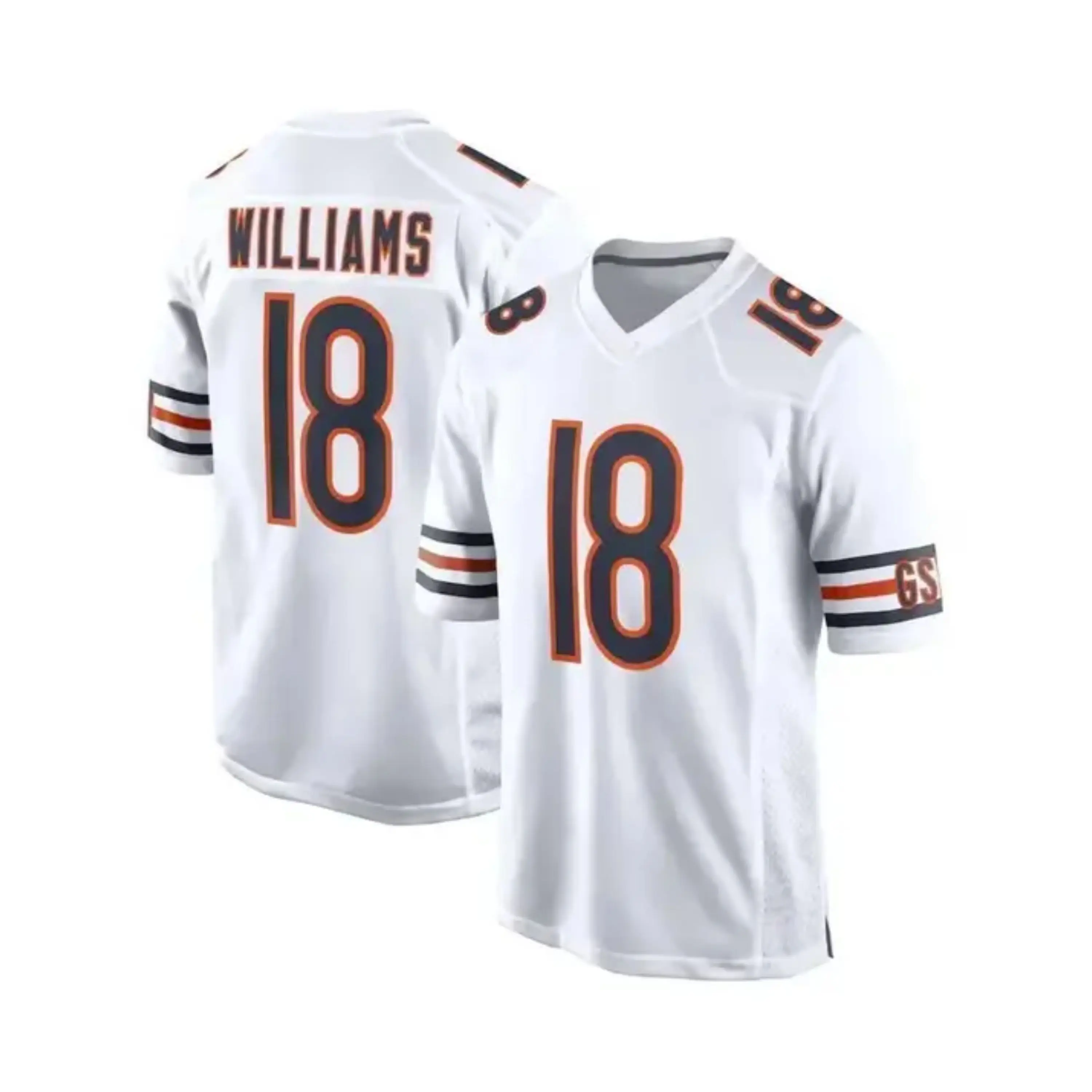 Williams #18 Football Jersey, Men's Shirt, American Football Jersey, Sports Uniform, Football Gift for Him