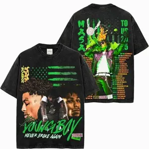 MASA TOUR YoungBoy Never Broken Again Version 14 100% Cotton Acid Wash T-Shirt, Masa Tour Shirt, Team Lil Top Shirt, 38 Baby Shirt, YB Fans T Shirt, Hiphop Merch, Streetwear Y2k Shirt Rap Fan Merch I