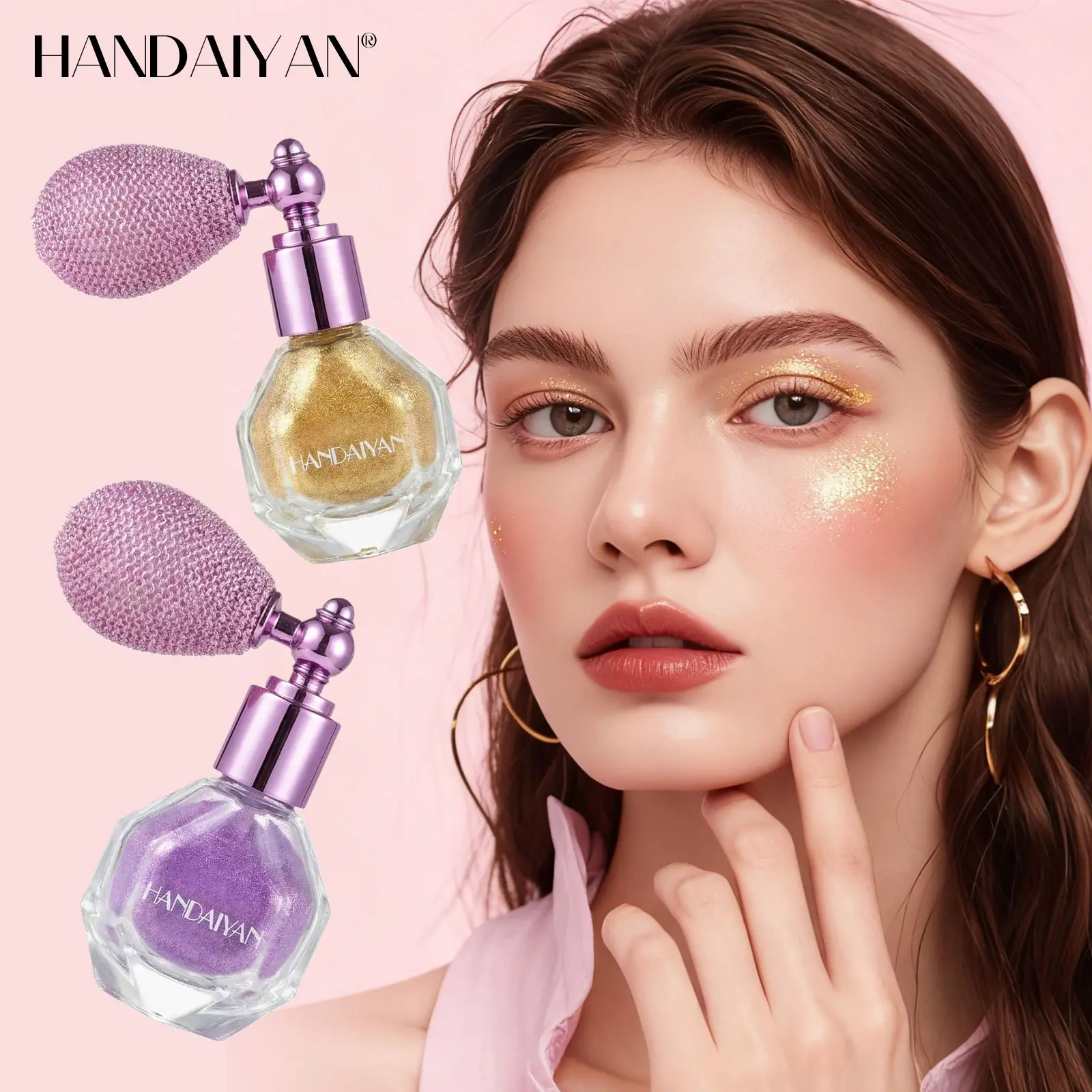 Hair and Body Glitter Spray, 1PC Glitter Hairspray Dry Powder Makeup for Clothes,Suitable Gift for Girl Women