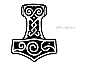 Mjolnir Thor's Hammer Viking Norse Mythos Vinyl Decal Sticker