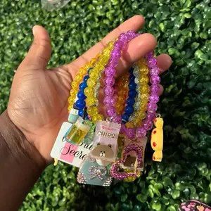 Kizzit- random 8mm charm bracelets (1)