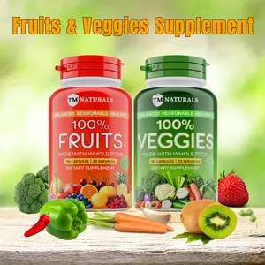 90 fruits and 90 veggies energy supplement for men and women multivitamins with free pill box Edible Healthcare