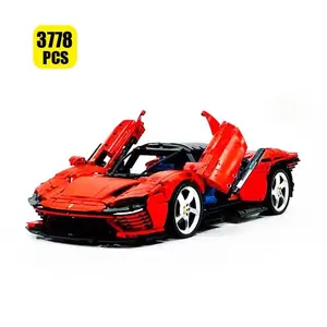 3778 Pieces 1:8 Scale Super Car Building Blocks Set, Moc 42143 Model Kit, Assembly Toy for Boys, Birthday Gift, Holiday Gift