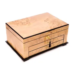Mappa Burl Jewelry Chest